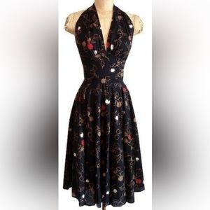 trashy diva sketchy cherries dress (size 2)